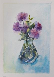 Chives watercolour